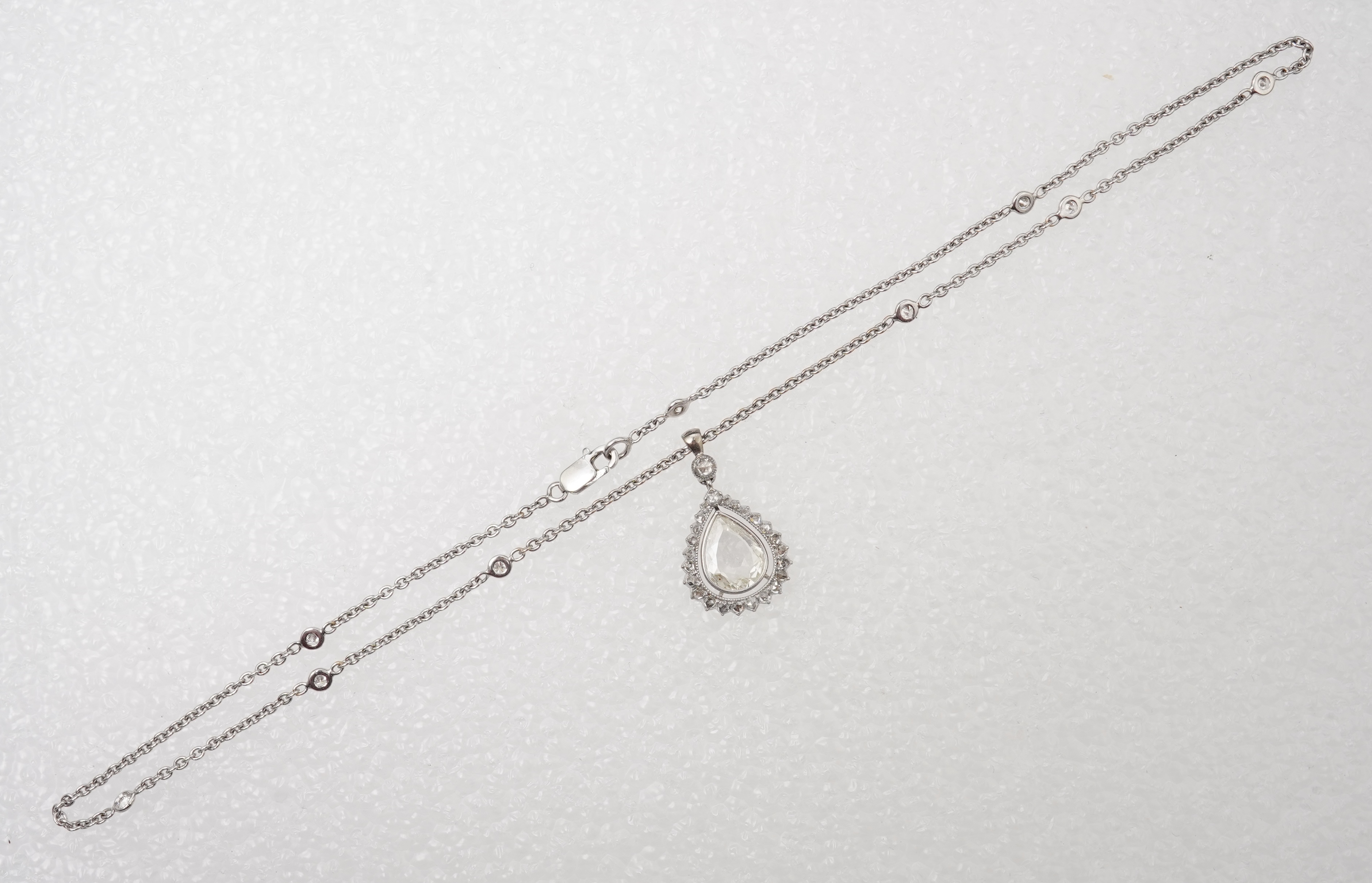 A diamond pendant
